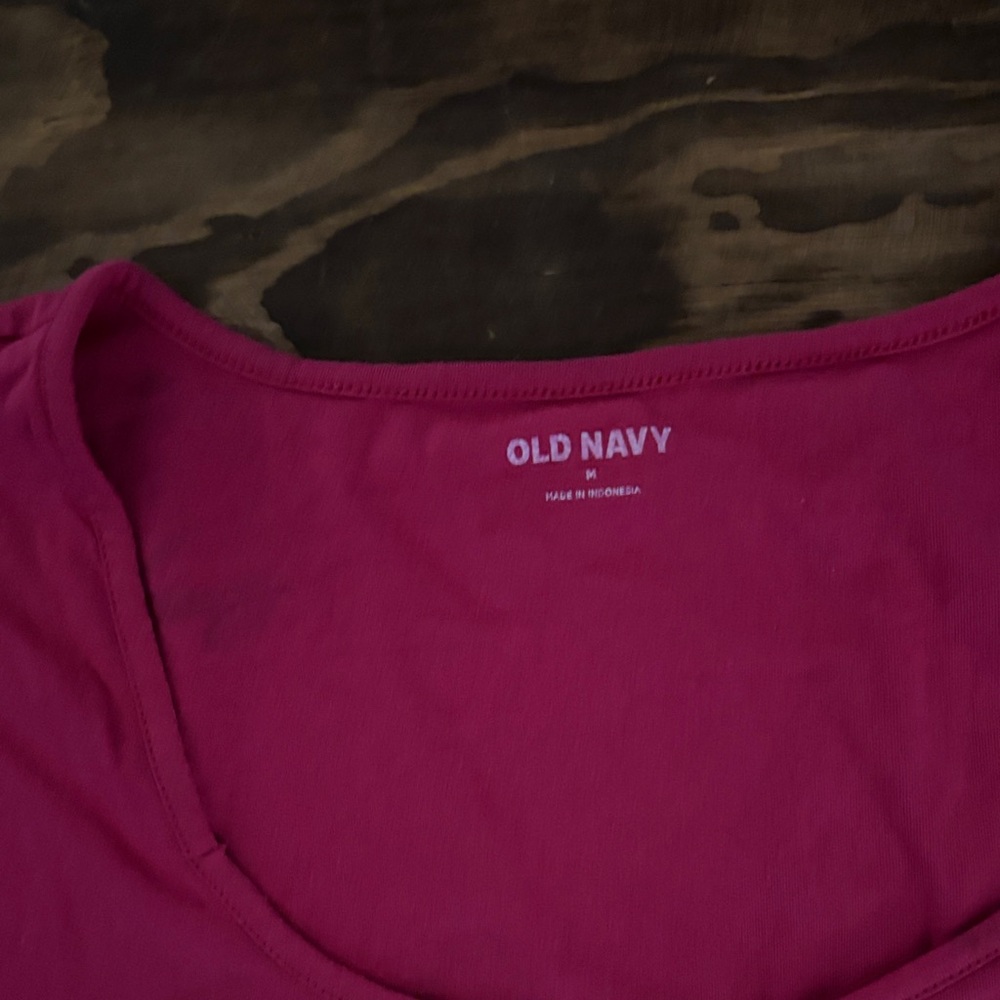 Old Navy Pink Bodysuit with Snap Closure - Picture 3 of 3